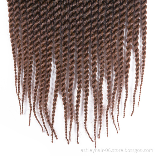 Julianna Black natural senegalese  african styles twist crochet braid  twist synthetic hair braiding hair kanekalon synthetic